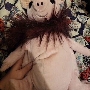 Jellycat Pink Glamourama Pig Retired Medium Plush